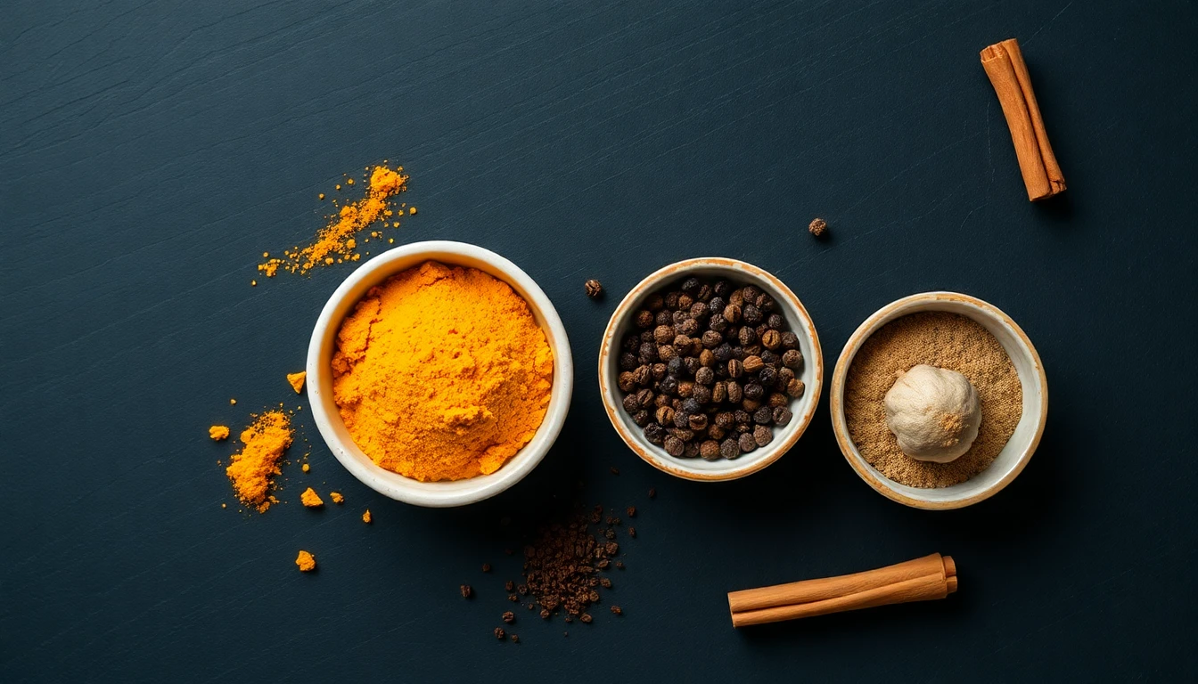 Épices anti-arthrose : curcuma, gingembre et poivre